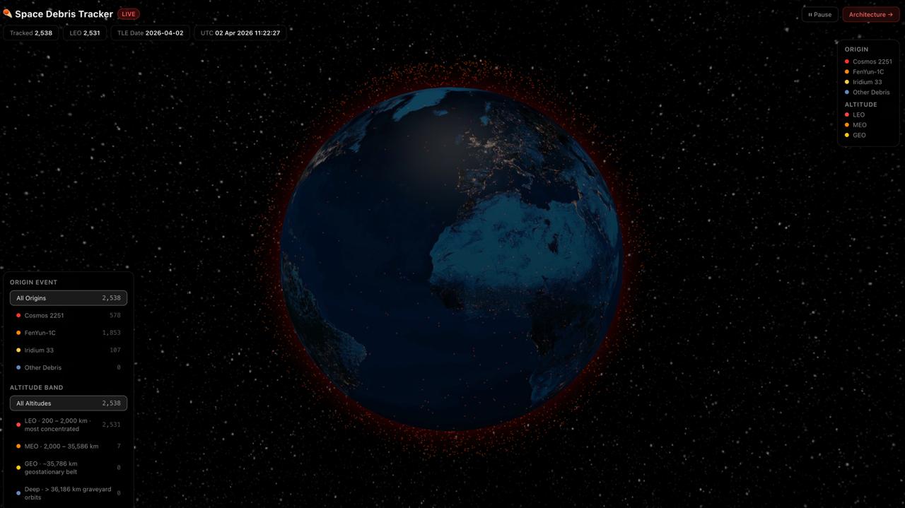 Space Debris Tracker